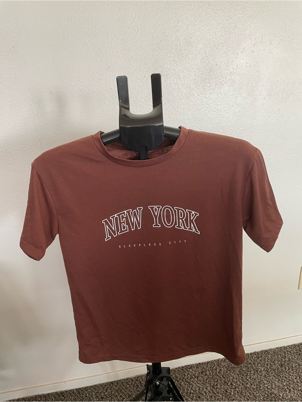 Brown New York Graphic Tee